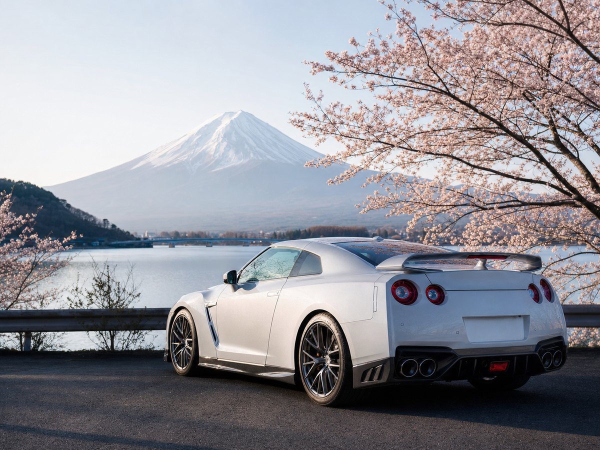 GT-R at Daikoku PA