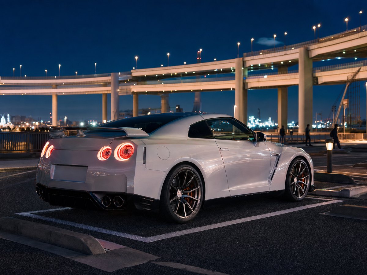 GT-R on Tokyo expressway