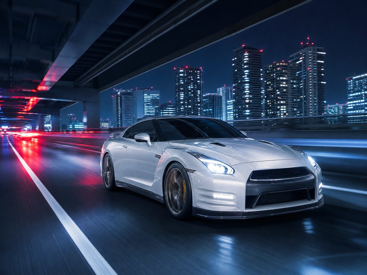 GT-R on Hakone mountain road