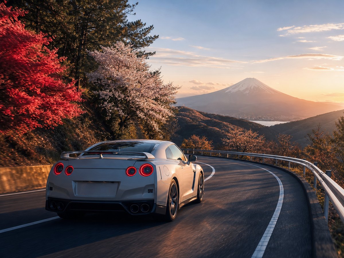 GT-R premium drive in Shibuya Tokyo